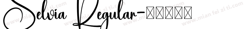 Selvia Regular字体转换